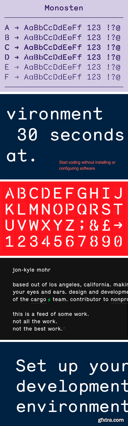 Monosten Font Family