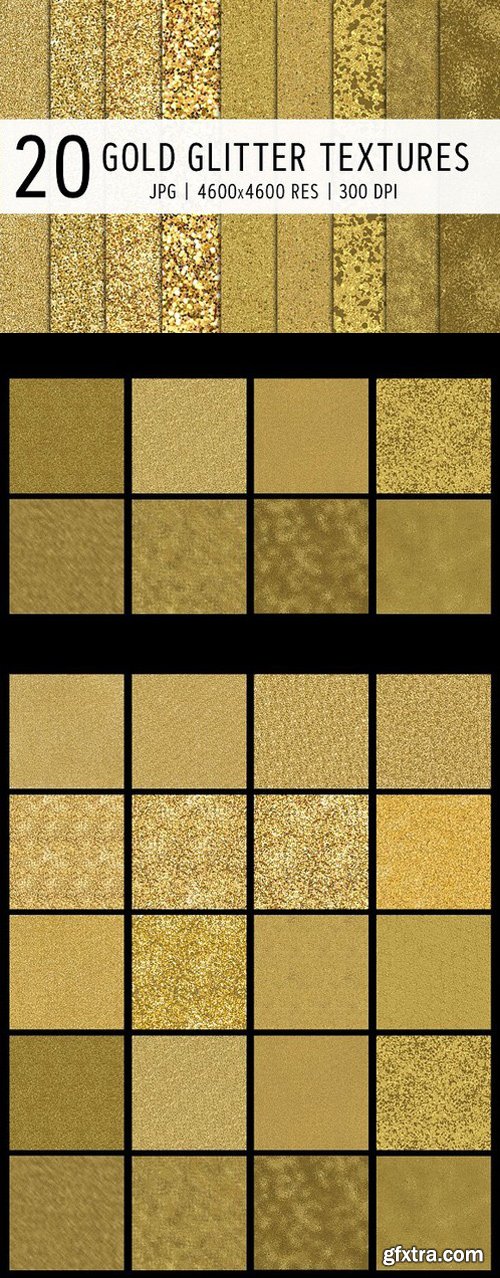 CM - 20 Gold Glitter Textures 1744050