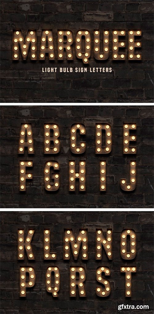 CM - Marquee: Light Bulb Sign Letters 1779809