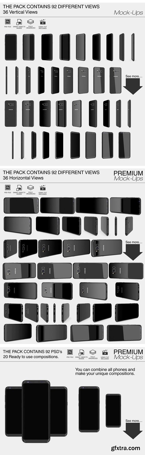 CM - Samsung Galaxy S8 Mockup Pack 1776961