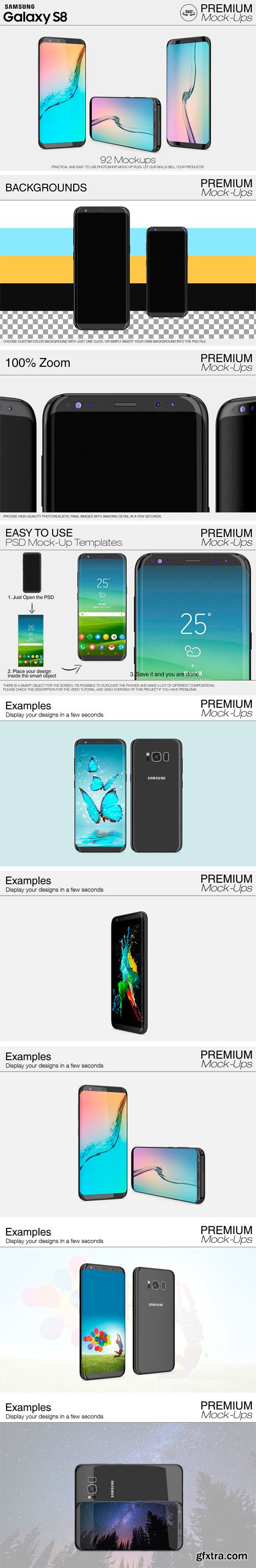 CM - Samsung Galaxy S8 Mockup Pack 1776961