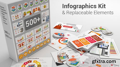 Videohive - Infographics Kit & Replaceable Elements - 20336599