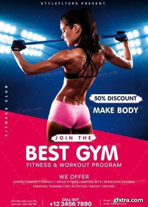 GYM V15 PSD Flyer Template