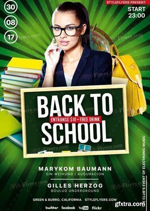 Back To School V43 PSD Flyer Template