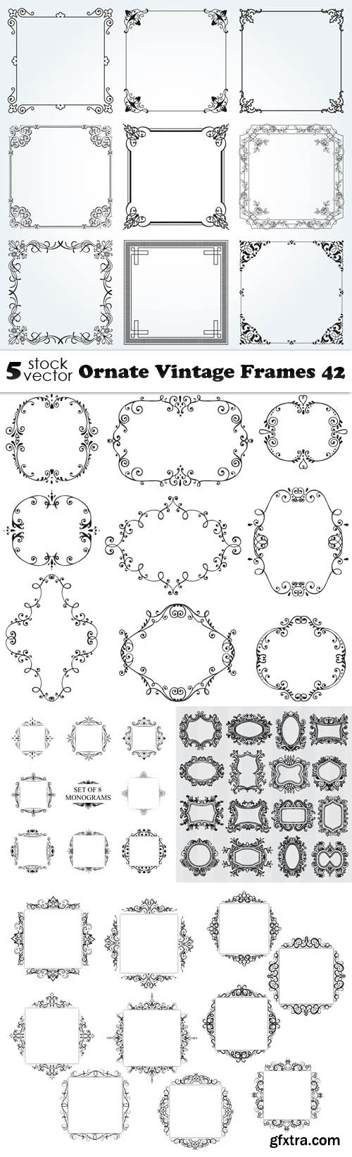 Vectors - Ornate Vintage Frames 42