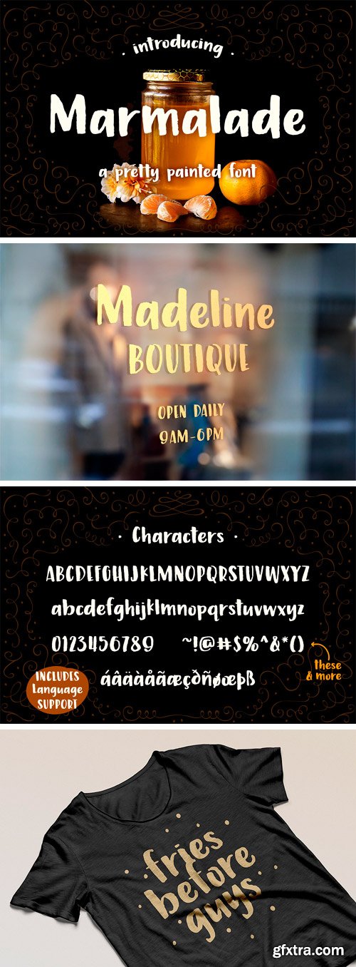 CM - Marmalade, a Hand Painted Font 1776638