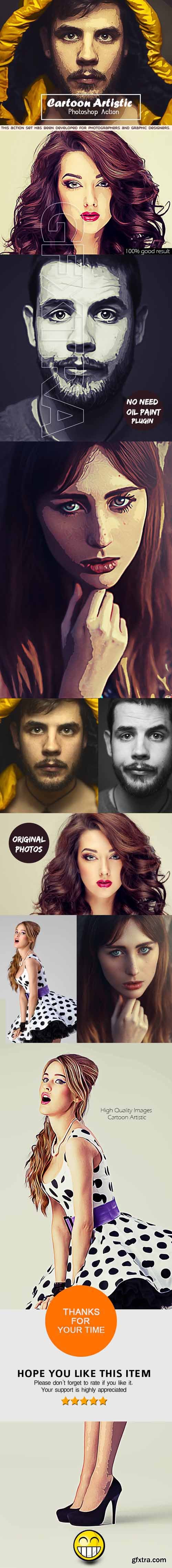 GraphicRiver - Cartoon Artistic Photoshop Action 20454073