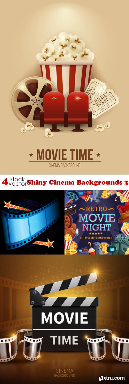 Vectors - Shiny Cinema Backgrounds 3