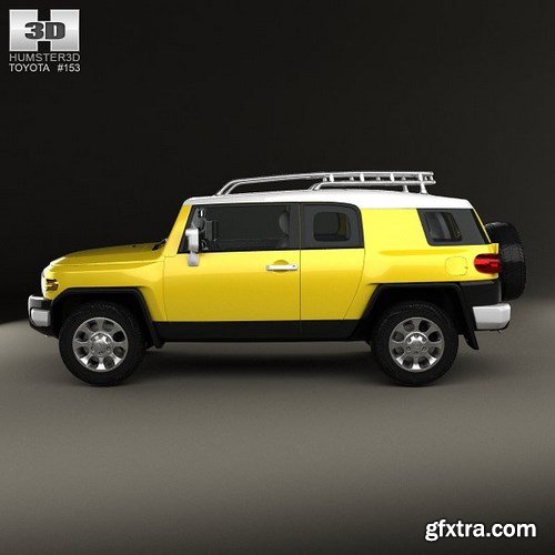 Toyota FJ Cruiser HQ interior 2010 3D Model