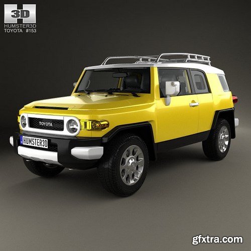 Toyota FJ Cruiser HQ interior 2010 3D Model