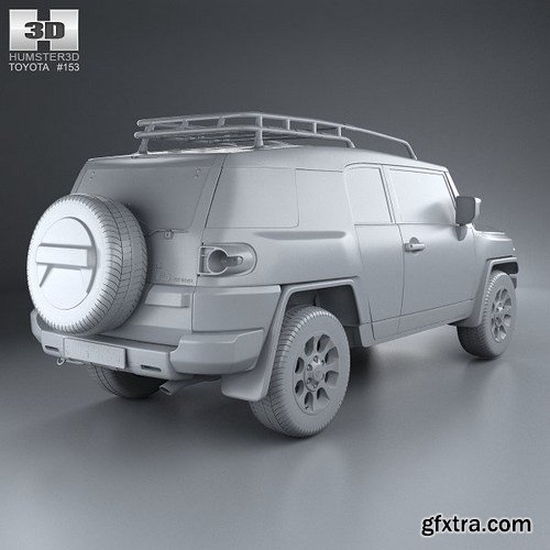 Toyota FJ Cruiser HQ interior 2010 3D Model