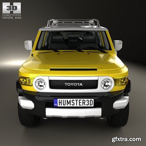 Toyota FJ Cruiser HQ interior 2010 3D Model