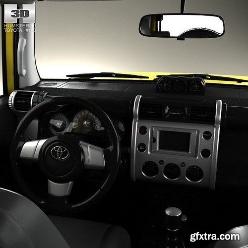 Toyota FJ Cruiser HQ interior 2010 3D Model