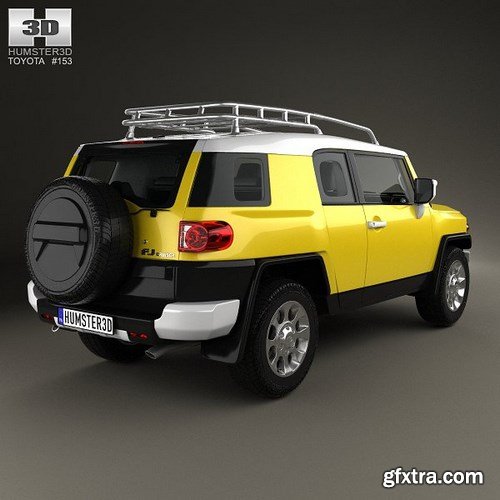 Toyota FJ Cruiser HQ interior 2010 3D Model