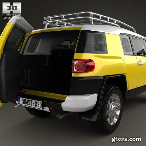 Toyota FJ Cruiser HQ interior 2010 3D Model