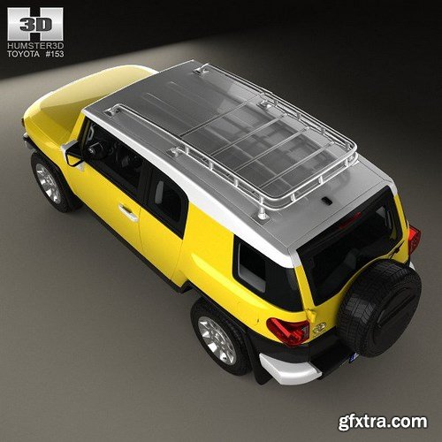 Toyota FJ Cruiser HQ interior 2010 3D Model