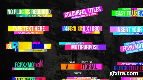 Videohive - Colourful Glitch Titles 2 - 19828998