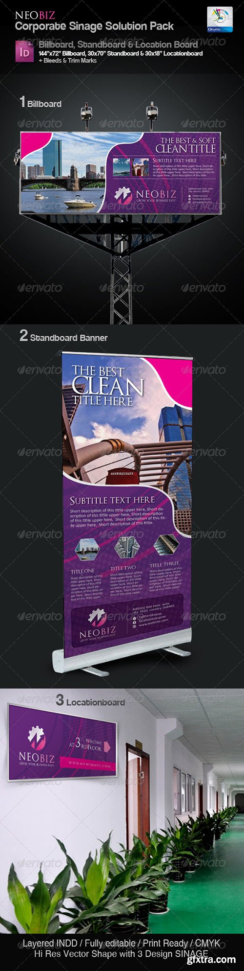 Graphicriver - NeoBiz Clean Sinage Solution Pack 3373971