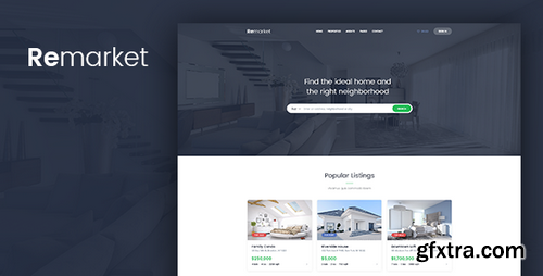 ThemeForest - Remarket v1.0 - Real Estate Template 20368219