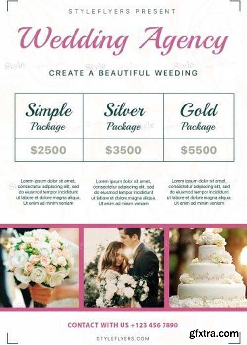 Wedding Agency V10 PSD Flyer Template