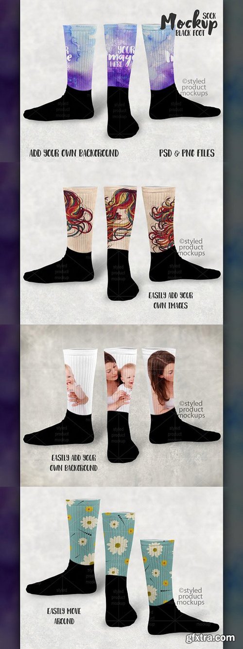 CM - Sublimation sock mockup 1744814