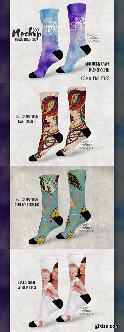 CM - Sublimation Sock Mockup 1745372