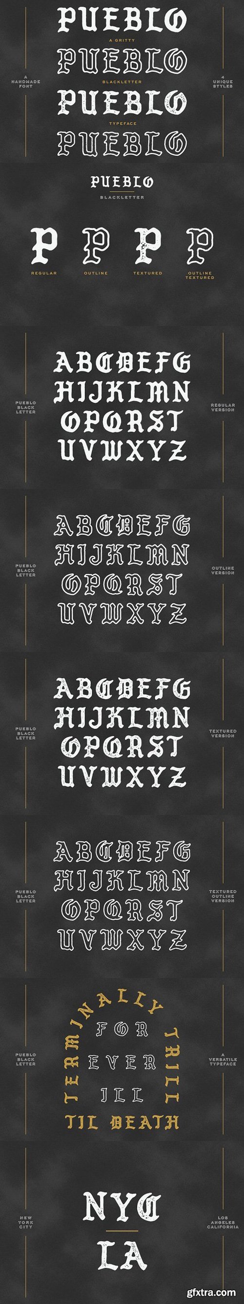 CM - Pueblo Blackletter - 4 Styles 1728452