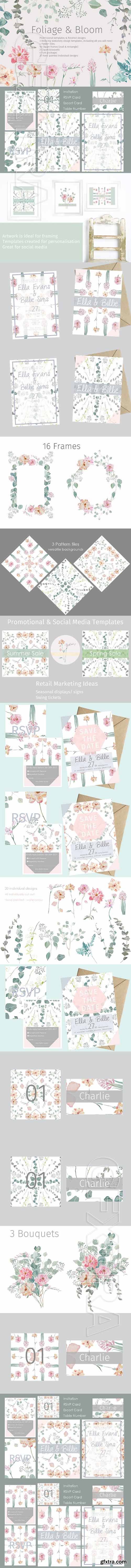 CreativeMarket - Foliage & Bloom Package 1738965