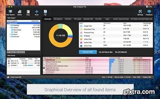 Disk Analyzer Pro 1.5.0 (Mac OS X)