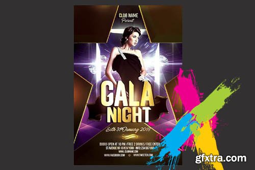 CreativeMarket - Gala Night Flyer Template 1790192