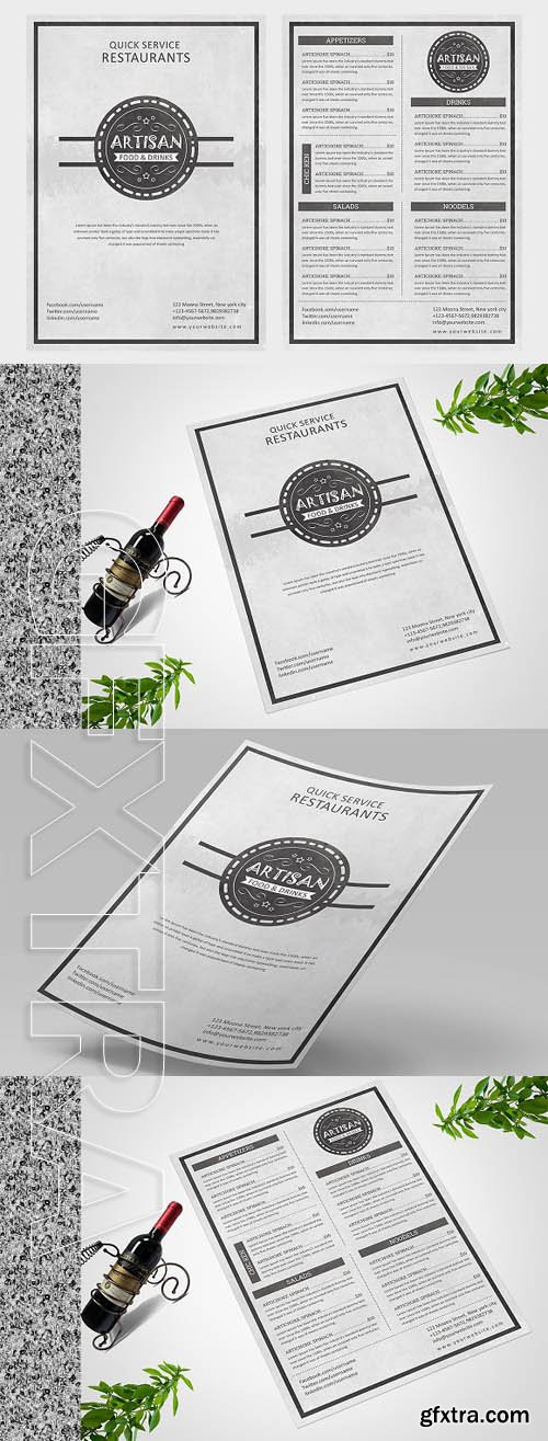 CreativeMarket - Simple Food Menu 1801683