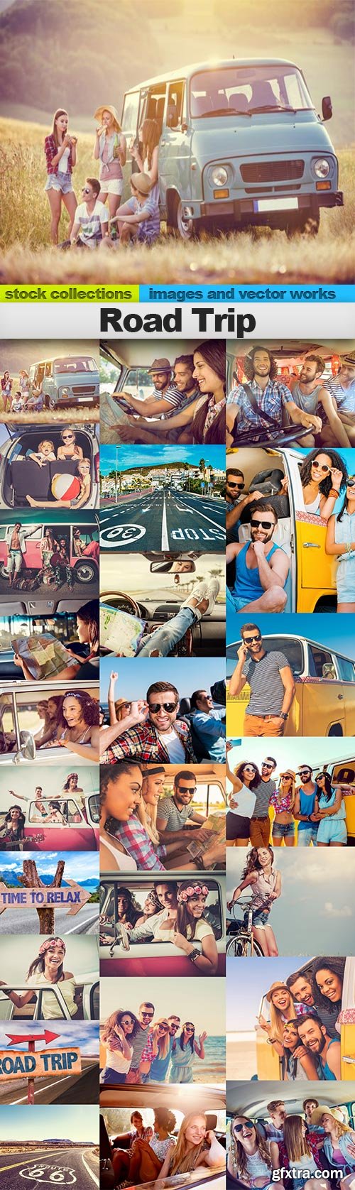 Road Trip, 25 x UHQ JPEG