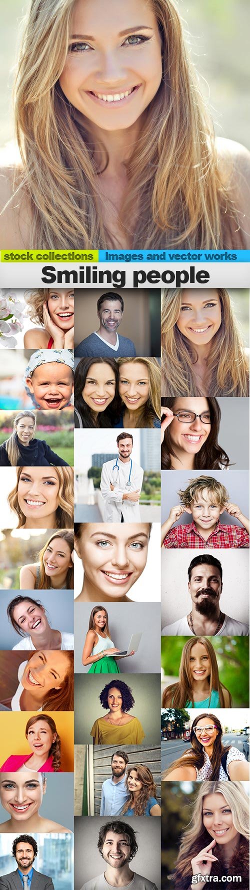 Smiling people, 25 x UHQ JPEG