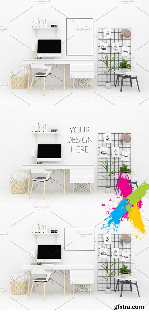 CreativeMarket - Interior mockup - artwork mock up 1801851