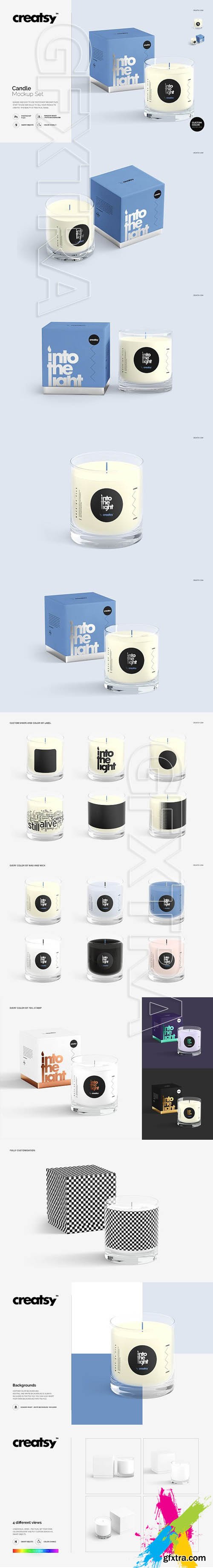 CreativeMarket - Candle Mockup Set 1802026