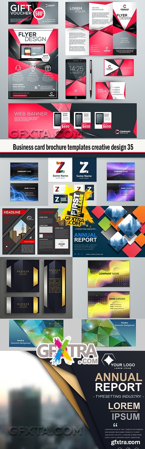 Business card brochure templates creative design 35