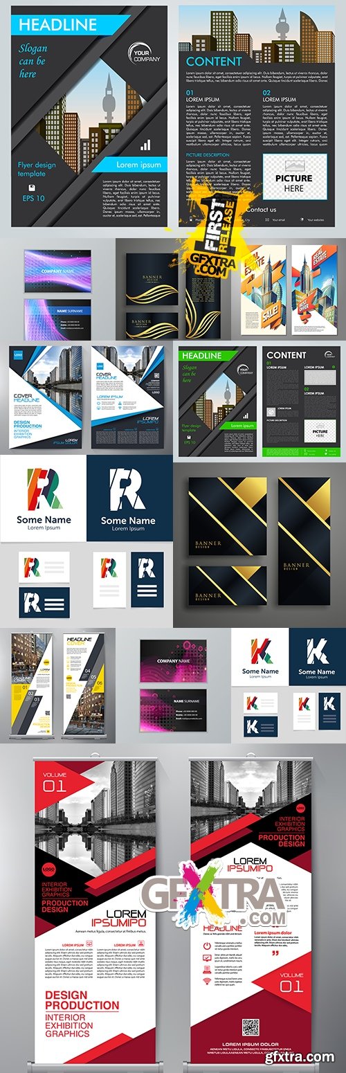 Business card brochure templates creative design 35