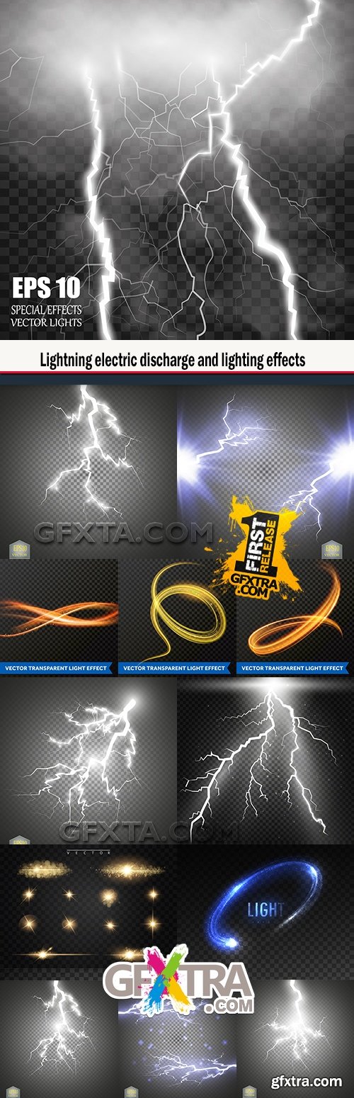 Lightning electric discharge and lighting effects