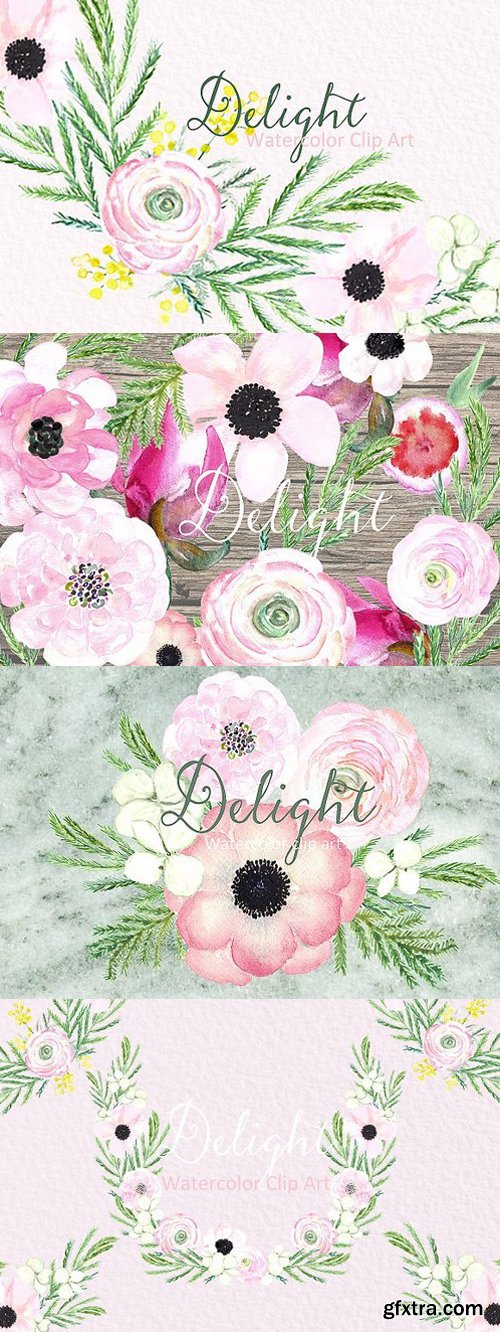 CM - Spring flowers Delight. Clipart 515811