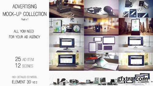 Videohive Advertising Mock Up Collection 19456234