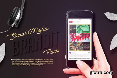 CreativeMarket Brandit Social Media Pack 1386189