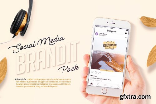 CreativeMarket Brandit Social Media Pack 1386189