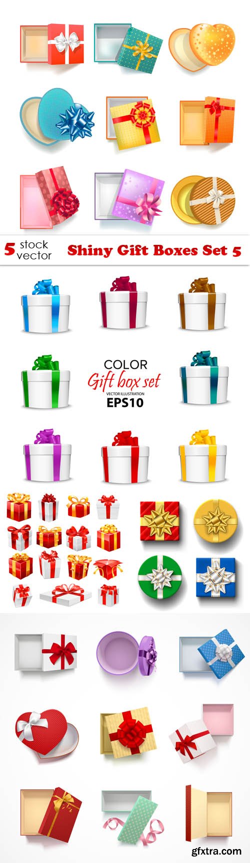 Vectors - Shiny Gift Boxes Set 5