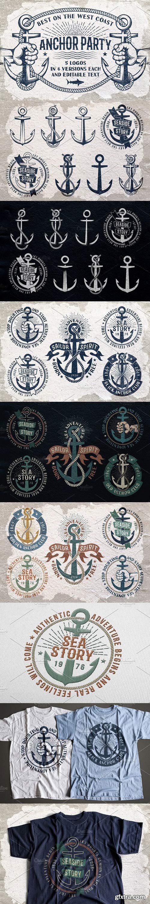 CM - Anchor nautical logos 1758564