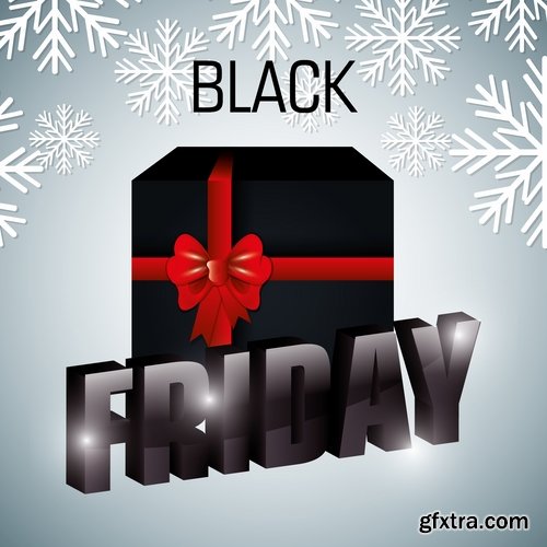 banner picture sale sticker flyer poster Black Friday discount 25 EPS