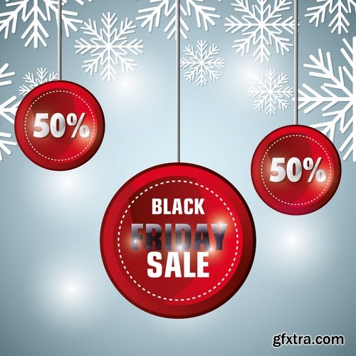 banner picture sale sticker flyer poster Black Friday discount 25 EPS
