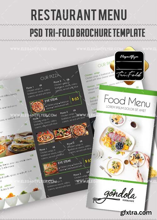 Food Menu V7 Restaurant Brochure Template in PSD