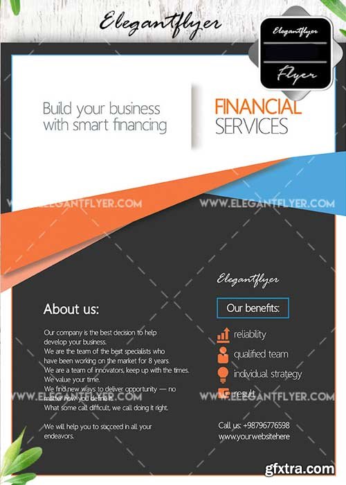 Financial Services V20 Flyer template