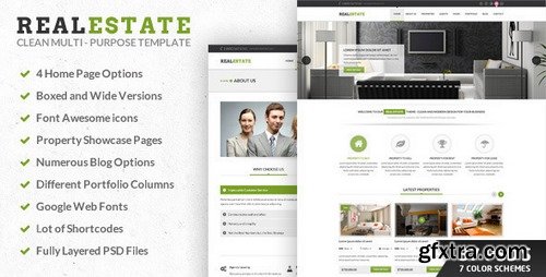 ThemeForest - RealEstate v1.0 PSD 4548342