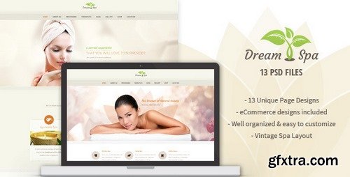 ThemeForest - Dream Spa v1.0 - Vintage Spa / Salon PSD 7507457